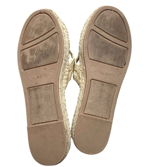 Talbots Hester Crisscross Raffia Espadrille Flat Sandals 11 - Picture 14 of 15